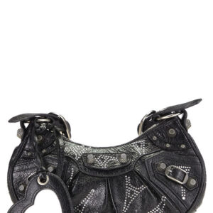 Black Embellished Le Cagole Shoulder Bag XS