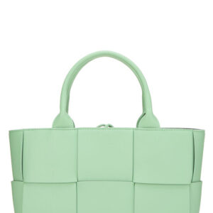 Green Calfskin Maxi Intrecciato Arco Tote Mini