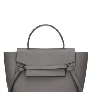 Black Grained Calfskin Belt Bag Micro