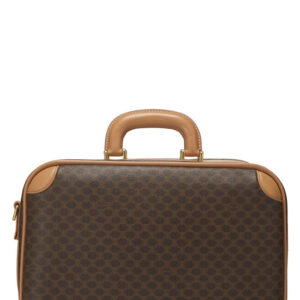 Brown Coated Canvas Macadam Travel Case