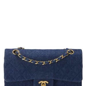 Blue Denim Classic Double Flap Small