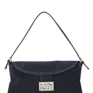 Navy Canvas Shoulder Bag