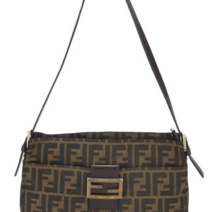 Brown Zucca Canvas Shoulder Bag