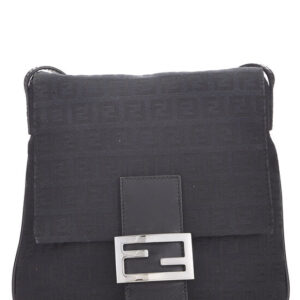 Black Zucchino Canvas Tube Messenger Bag Small