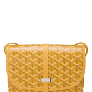 Yellow Goyardine Canvas Belvedere PM