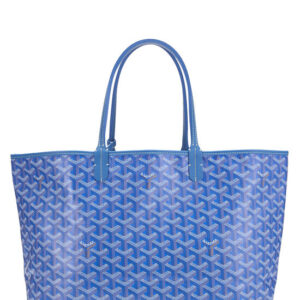 Blue Goyardine Canvas Saint-Louis PM