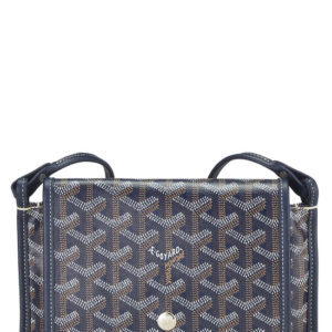 Navy Goyardine Canvas Plumet