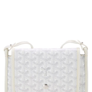 White Goyardine Canvas Plumet