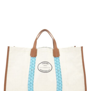 Blue Goyardine Canvas Reversible Mediterranee Saint-Tropez Tote