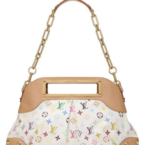 Takashi Murakami x Louis Vuitton White Monogram Multicolore Judy GM