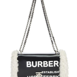 Black Shearling Horseferry Lola Shoulder Bag Small