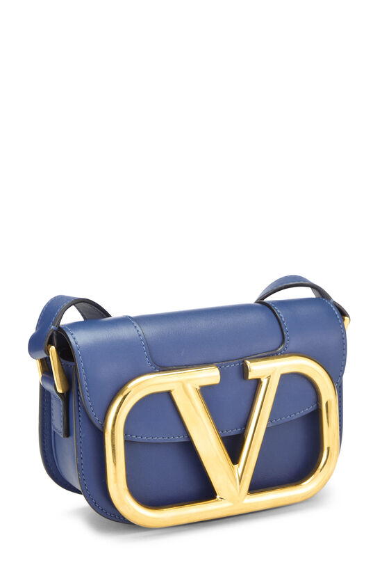 Blue Calfskin Supervee Crossbody Small - Image 2