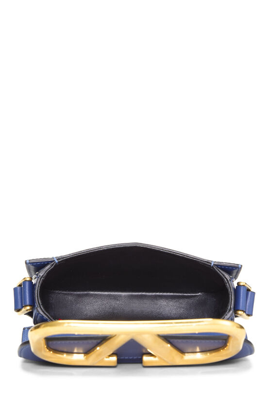 Blue Calfskin Supervee Crossbody Small - Image 6