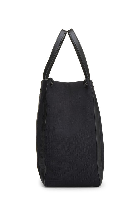 Black Canvas Neon VLTN Shopper Tote Medium - Image 3